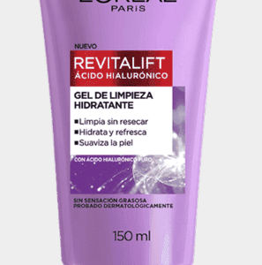 Conocé el nuevo Gel de Limpieza de Revitalift, con Ácido Hialurónico. Limpia y purifica, sin resecar; mientras hidrata y rellena líneas de expresión.